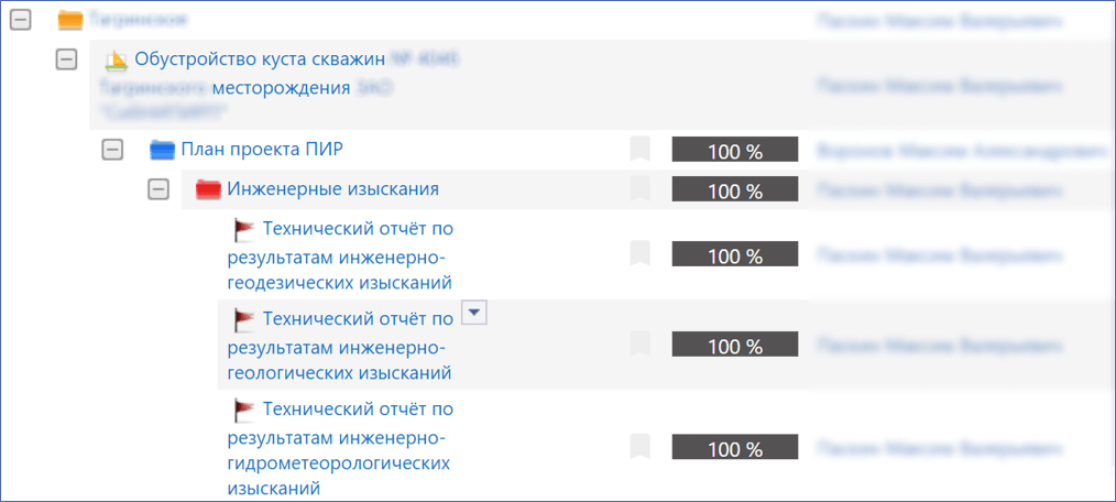 Рис. Настроенное решение. Структура объектов